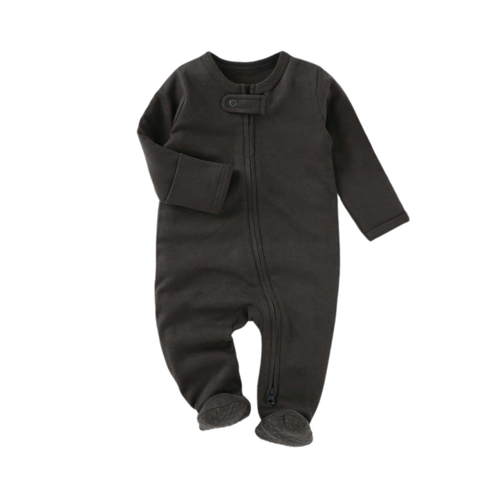 Double Zip Onesie Beba Canada Charcoal 12 18months 69cm total length