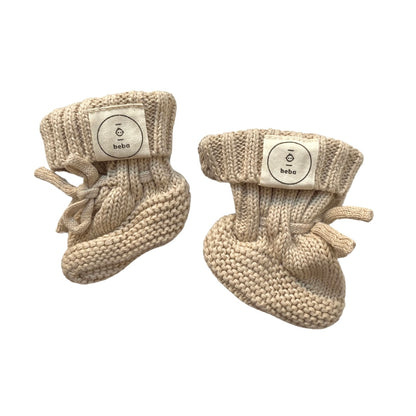 Organic Cotton Knitted Baby Booties