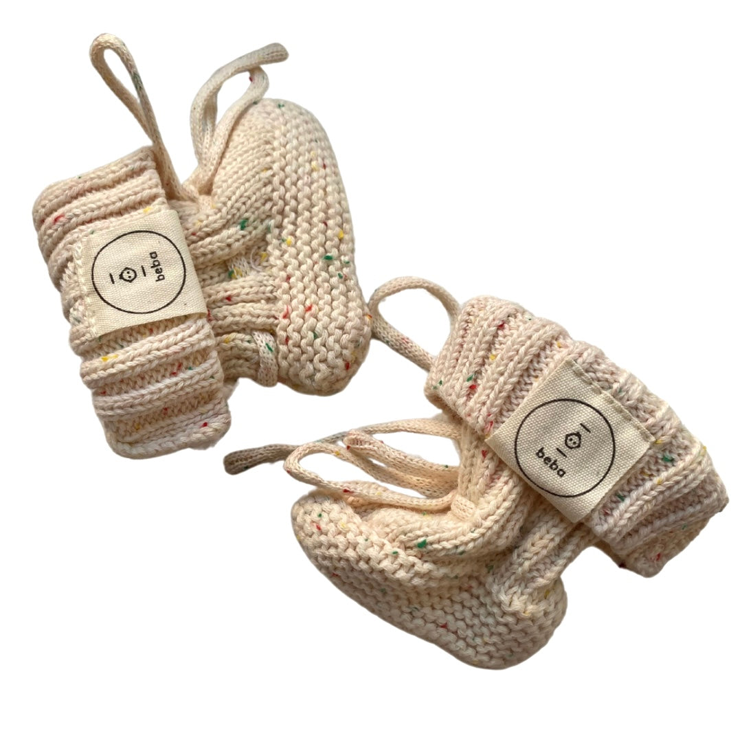 Organic Cotton Knitted Baby Booties