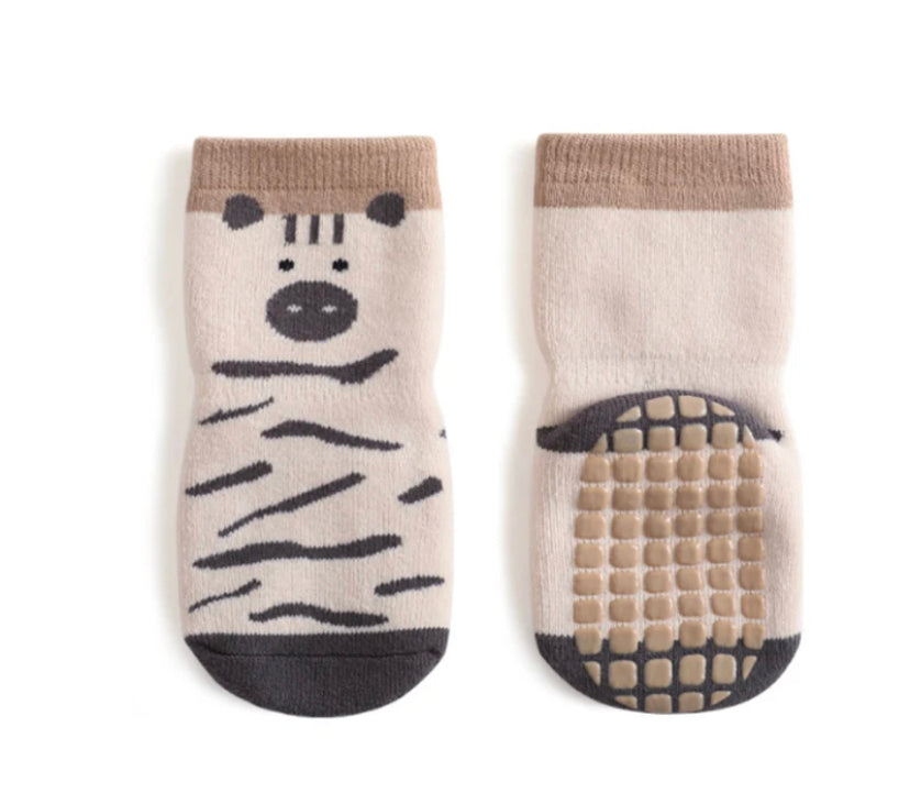 1 Pair Of Spring And Winter Large Area Glued Baby Trampoline Socks, Baby  Anti Slip Floor Socks, Large Cartoon Straight Board Short Socks