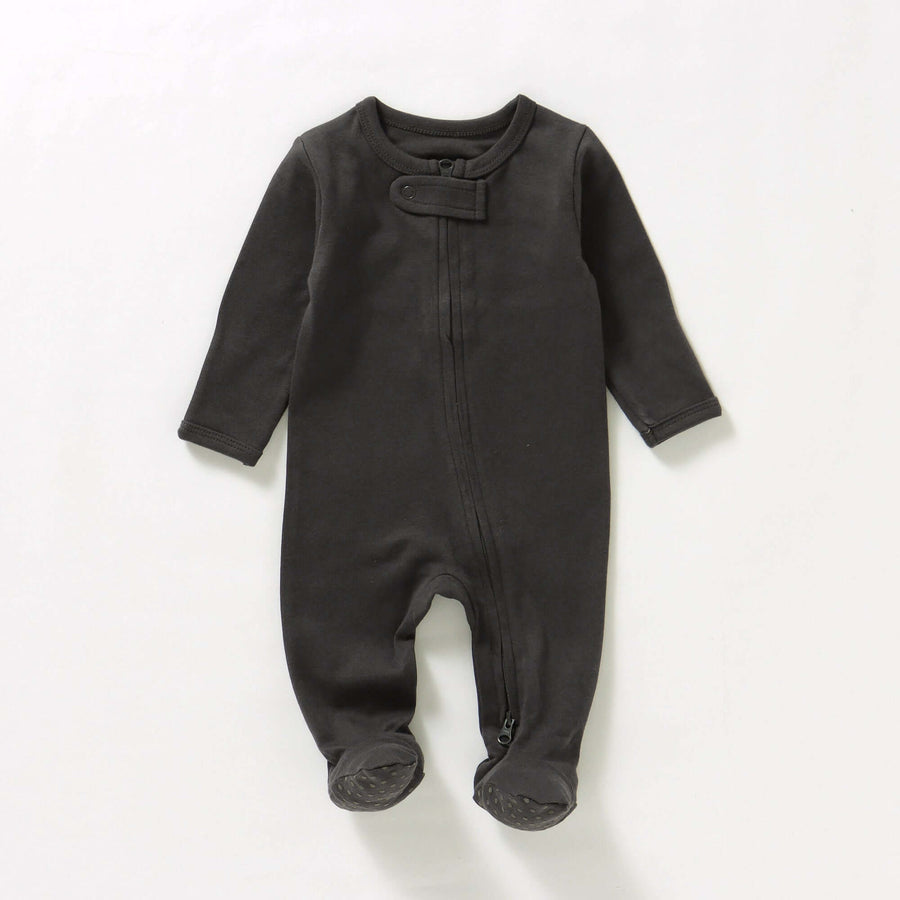 Double Zip Pj Onesie | Neutral Tones