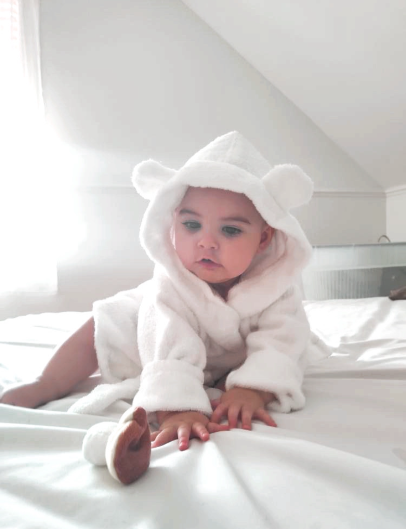 Organic Baby Hooded Bath Robe