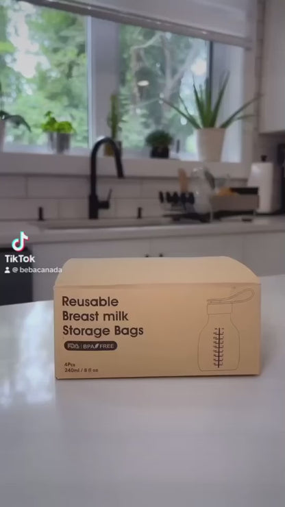 Reusable Breast Milk Storage Bag (4-pack)